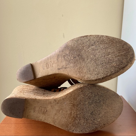 Tory Burch Annamarte Cowhide Strappy Wedge Sandal - Picture 9 of 10